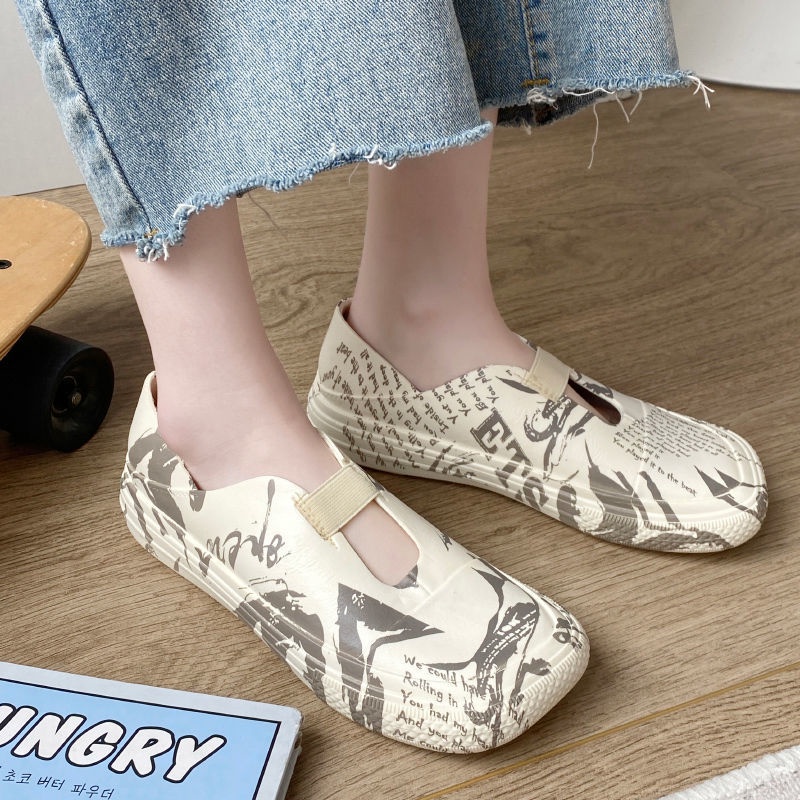 Ủng Đi Mưa Cổ Thấp Chống Trượt Thời Trang Mùa Hè