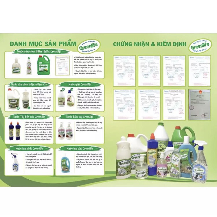 Nước giặt sinh học GREENLIFE 4 lít