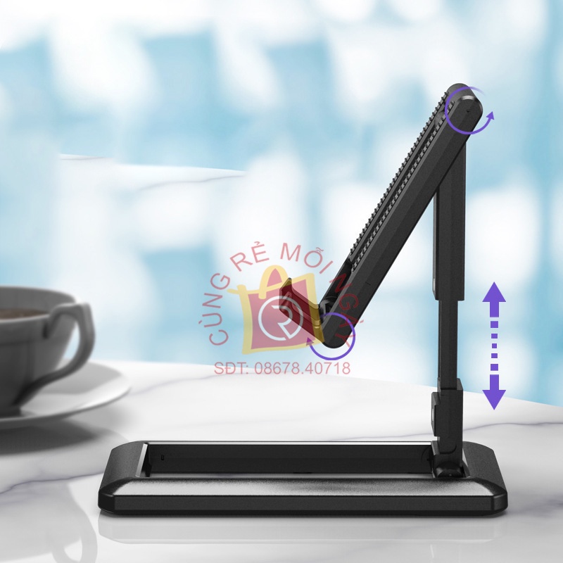 Giá đỡ điện thoại di động, máy tính bảng gấp gọn đa năng tiện lợi