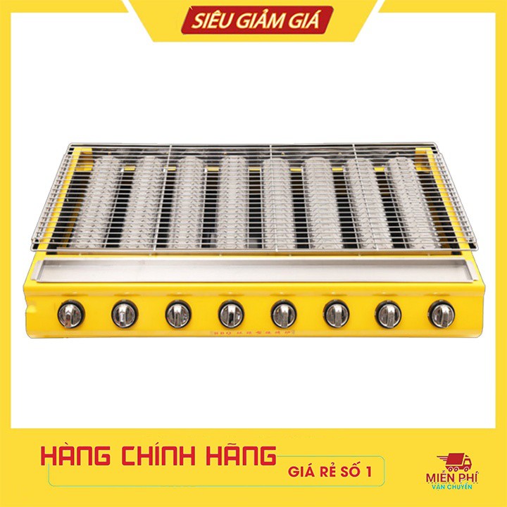 Bếp nướng bằng gas Eton 8 đầu đốt chuyên bbq, nướng hải sản