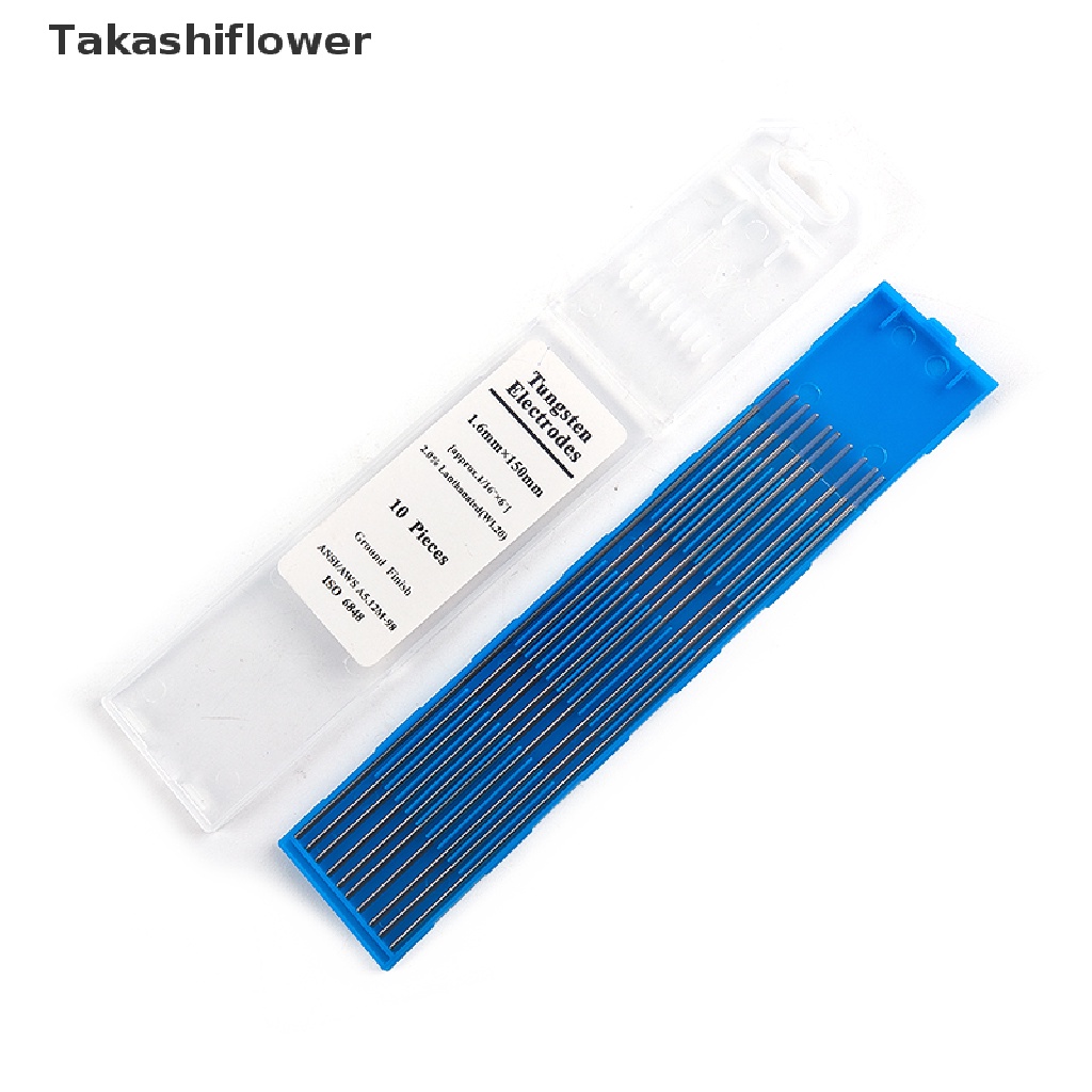 Set 10 Điện Phân 2% WL20 TIG Vonfram 1.0 1.6 2.0 Chuyên Dụng