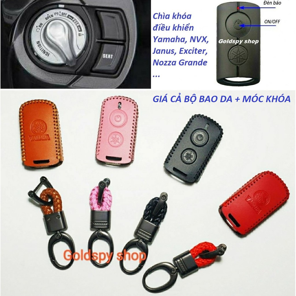 Bao Da Chìa Khóa Smartkey Yamaha Exciter 155 VVA, NVX, Janus, Nozza Grande...- Bao bọc chìa khóa Honda SMARTKEY Yamaha