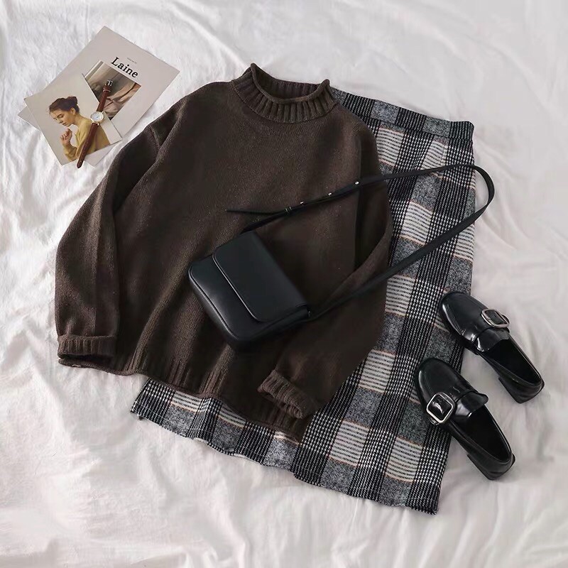 Set áo váy thu đông