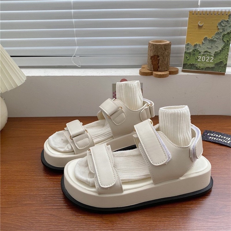Dép Sandal Ulzzang LOẠI 1 - Giày đi học nữ hai quai bảng vừa chuẩn hàng quảng châu- Q22