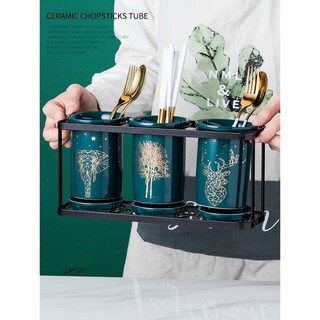 ống đũa sứ xanh cổ vịt