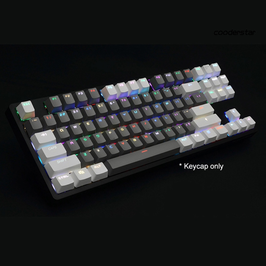 Bộ 87 nút bàn phím cơ pbt màu sắc xinh xắn