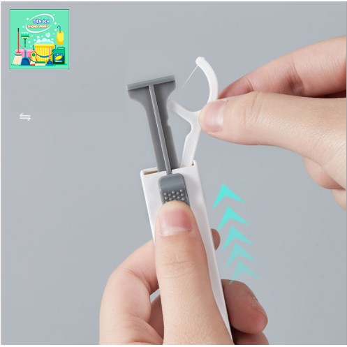 Hộp lấy tăm chỉ nha khoa tự động, nhỏ gọn dễ dàng mang đi du lịch - TT1093