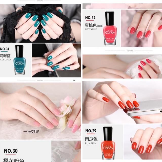 Son móng tay lột Candy nail polish siêu xinh 8ml