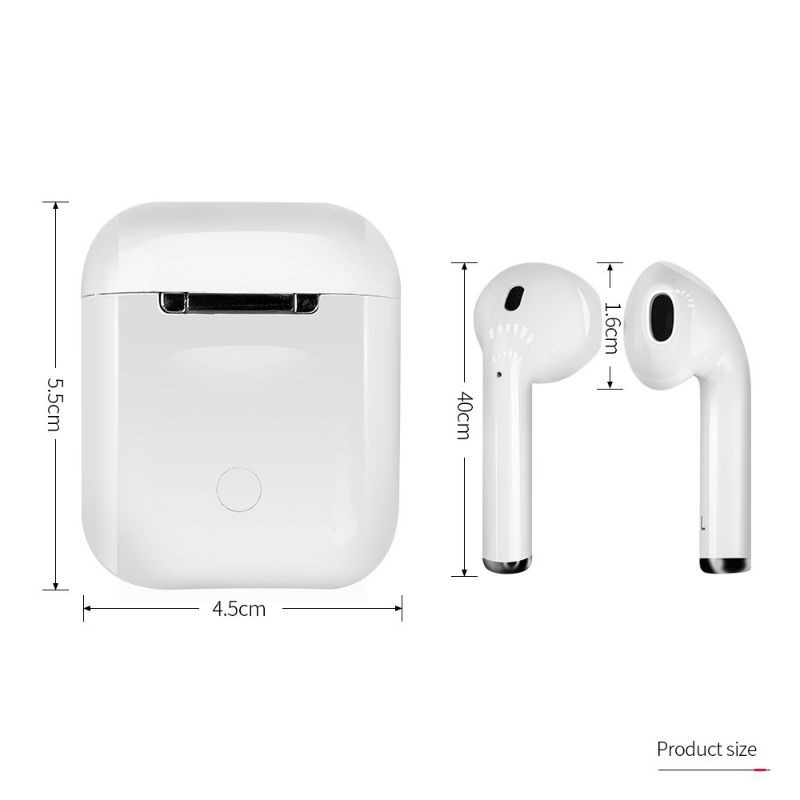Bộ tai nghe Bluetooth 5.0 không dây I12 Tws dùng cho Android/ Ios #botainghe #bo tai nghe #bộ tai nghe
