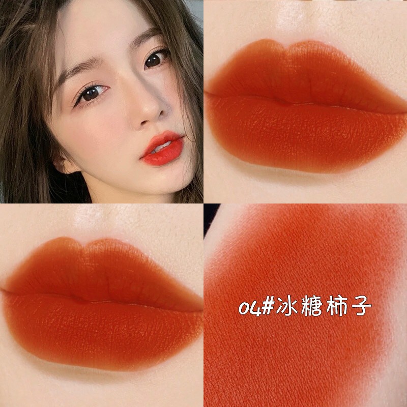 Son Kem Hanboli Velvet Mist Lip Glaze Màu Sắc Quyến Rũ Chất Mềm Mịn Môi