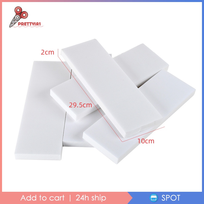 [Prettyia1] Set 5 Mút Trắng Mật Độ Cao Làm Đế Mô Hình Phòng Thí Nghiệm Diorama DIY