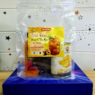 Set trà đào tự pha siêu ngon 5-7 ly