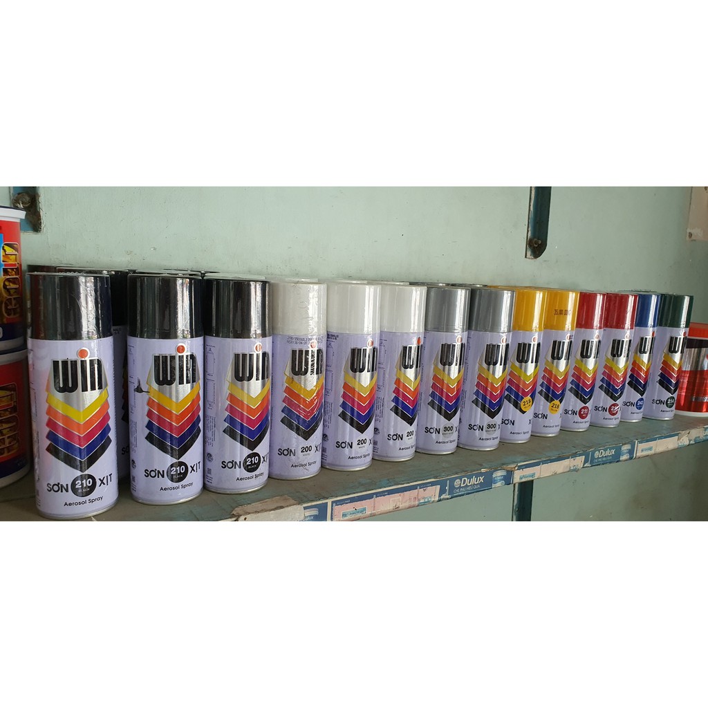 Sơn xịt cao cấp WIN chai 400ml đủ màu