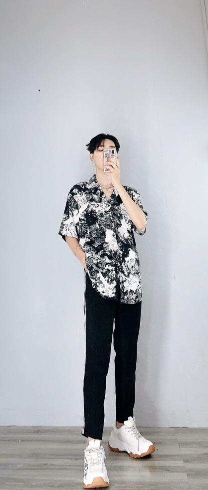 Áo Sơ mi Nam Loang cộc tay HQ Hoạ tiết Siêu Hot Tiktok | BigBuy360 - bigbuy360.vn