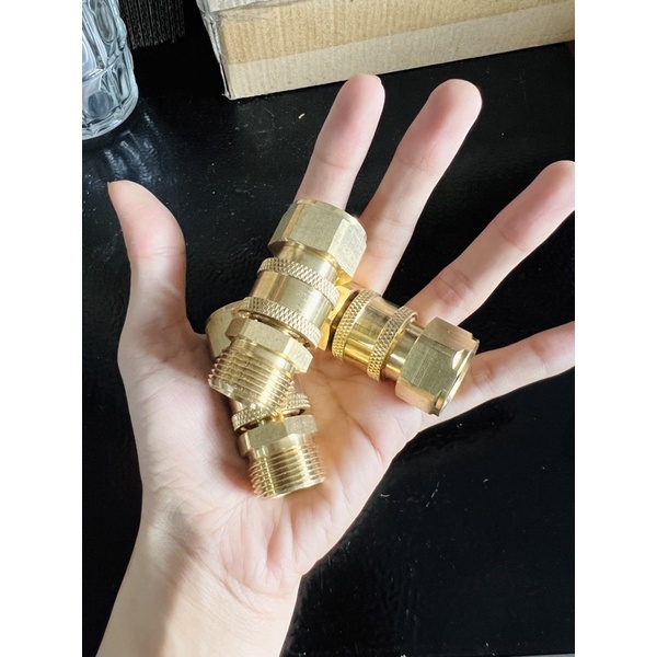 Khớp nối nhanh dây và bơm ren 22mm