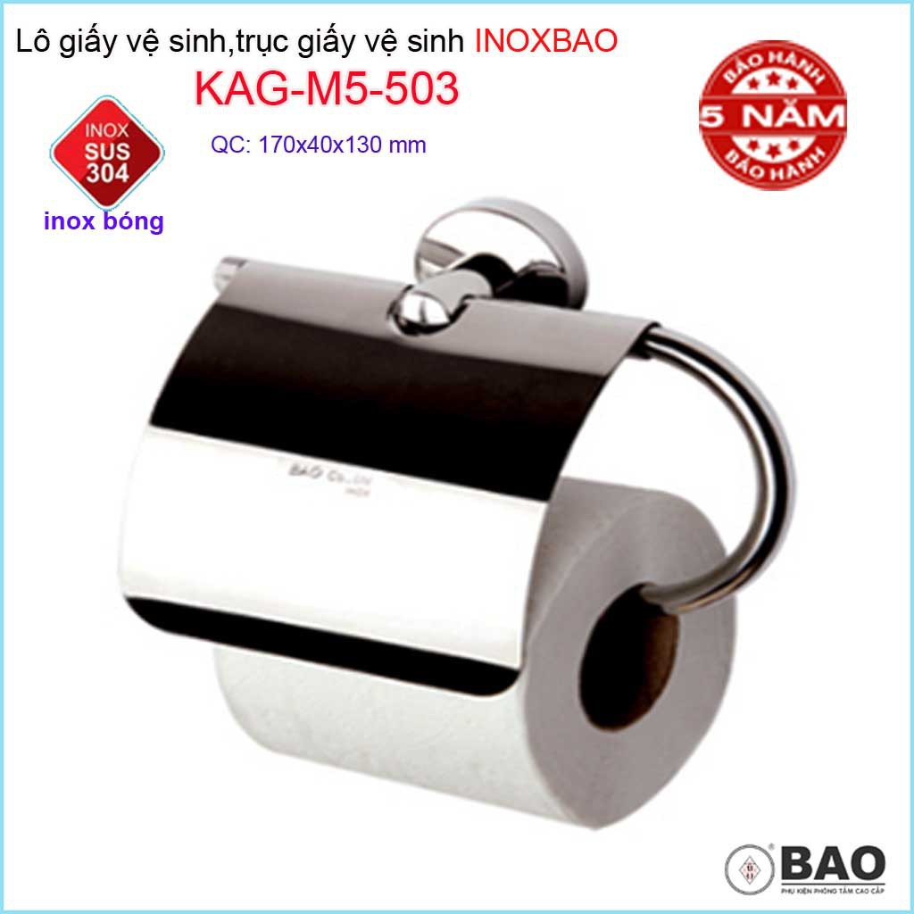 Hộp đựng giấy vệ sinh Inox Bảo KAG-M5-503