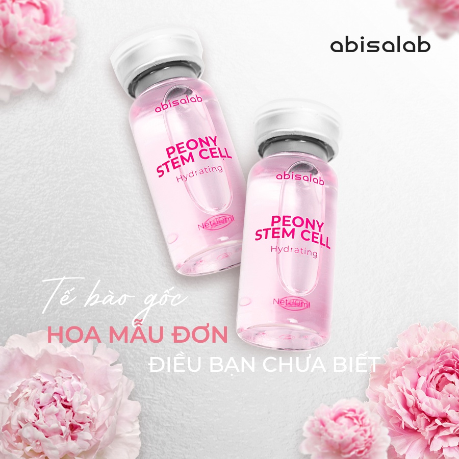 Tinh chất Tế bào gốc Mẫu đơn Abisalab Hydrating Peony Stemcell 10ml