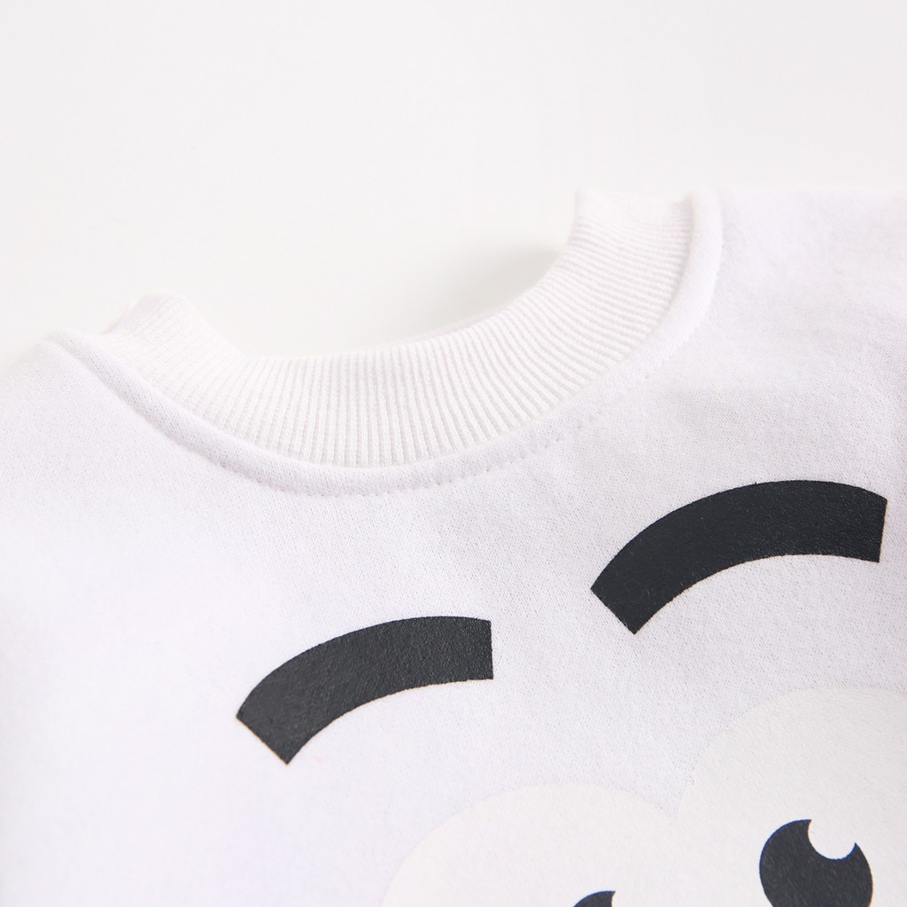 Áo Thun Em Bé Sanlutoz Thiết Kế Phối Hai Màu Họa Tiết Hoạt Hình