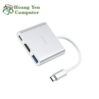 Cáp Type C ra HDMI Hoco HB14 (Type C ra HDMI + USB + Type C) - BH 12 Tháng - Hoàng Yến Computer