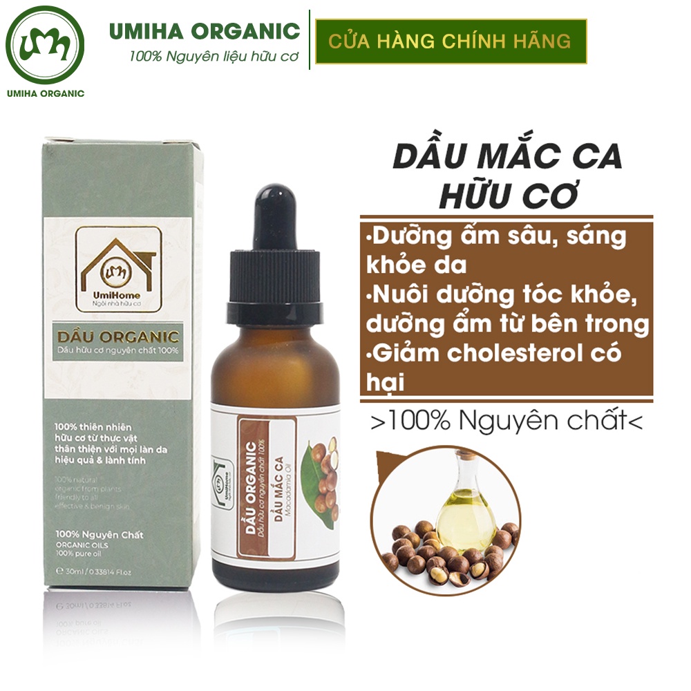 Dầu Macadamia UMIHOME nguyên chất 30ml Dưỡng tóc và dưỡng ẩm làm mền da hiệu quả