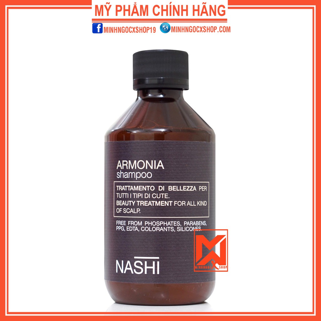 ✅[ NASHI ] DẦU GỘI CHO TÓC DẦU, GÀU VÀ KHÔ NASHI ARMONIA 250ML CHÍNH HÃNG