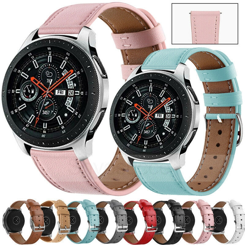 Dây đeo chất liệu da thật kích thước 20mm cho đồng hồ Samsung Galaxy Watch Active/Gear S2 Frontier S2 Classic 42mm