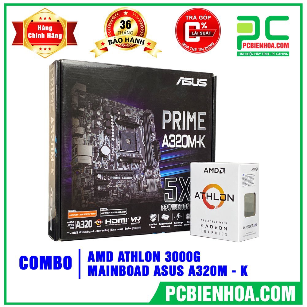 Combo AMD siêu đỉnh 3000G + A320 ( MSI, ASROCK, ASUS)