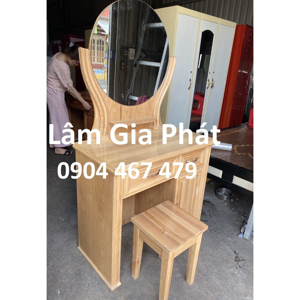 Bàn trang điểm gỗ sồi Nga cao cấp free ship