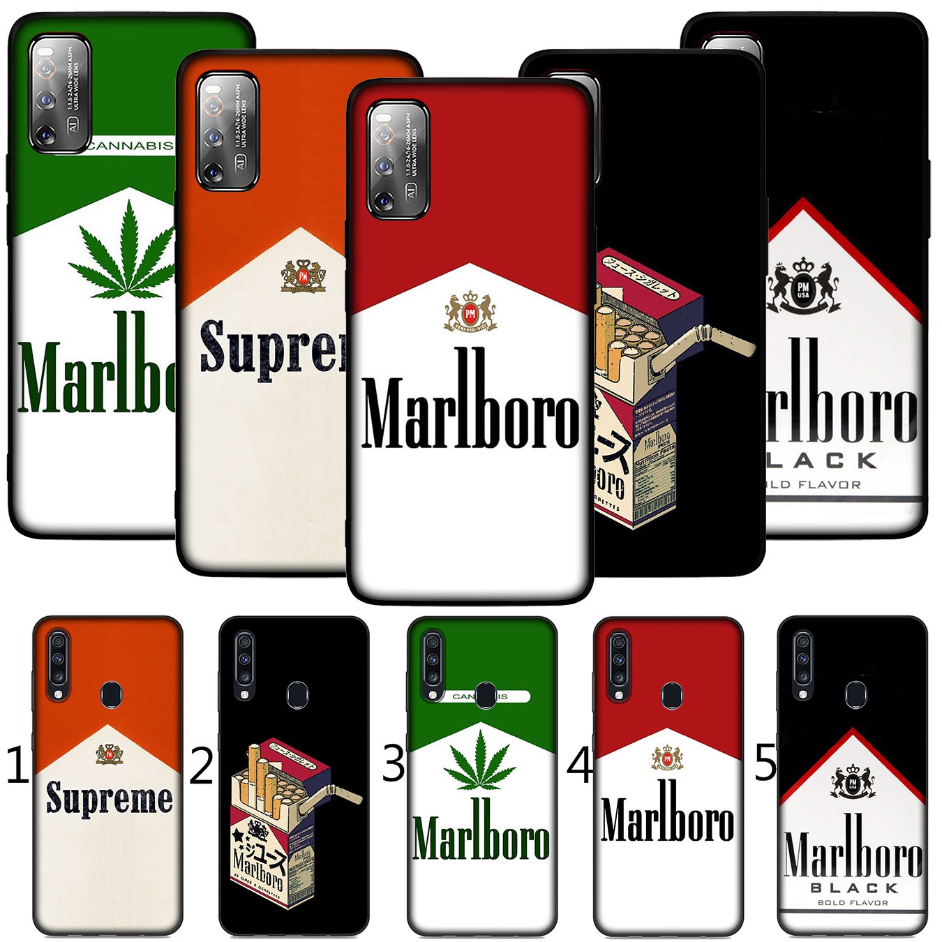 Casing OPPO A9 A8 A7 A5 A73 A31 A32 F11 F9 Pro F7 A5s AX7 A7X A3s A53 2020 Soft Silicone Phone Case marlboro red