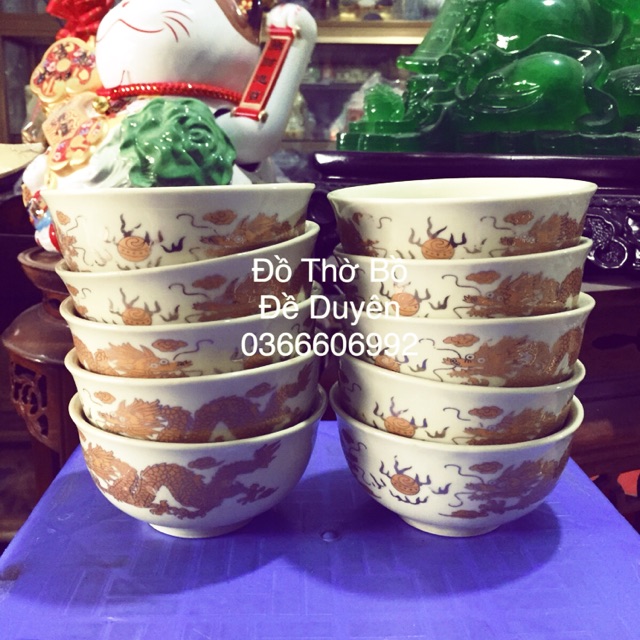 Bát thờ men vàng