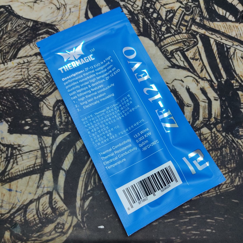 Kem tản nhiệt CPU ZF12 Evo 5grams, túi màu xanh | BigBuy360 - bigbuy360.vn