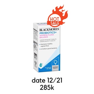 Viên uống phục hồi hệ vi sinh “cô bé” Blackmores Probiotics+ Womens Flora Balance Date 12/2021