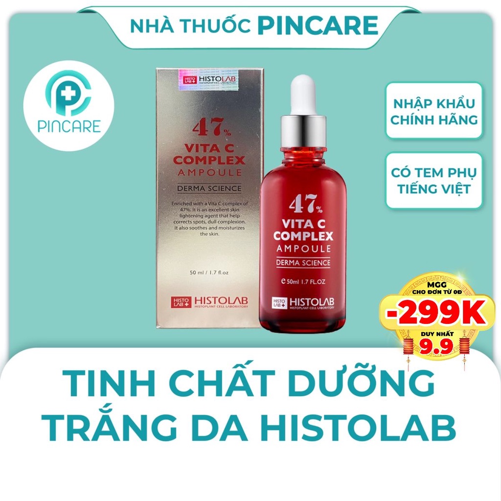 Tinh chất dưỡng trắng da Histolab Vita C Complex Ampoule 47% - Hàng chính hãng - Nhà thuốc PinCare