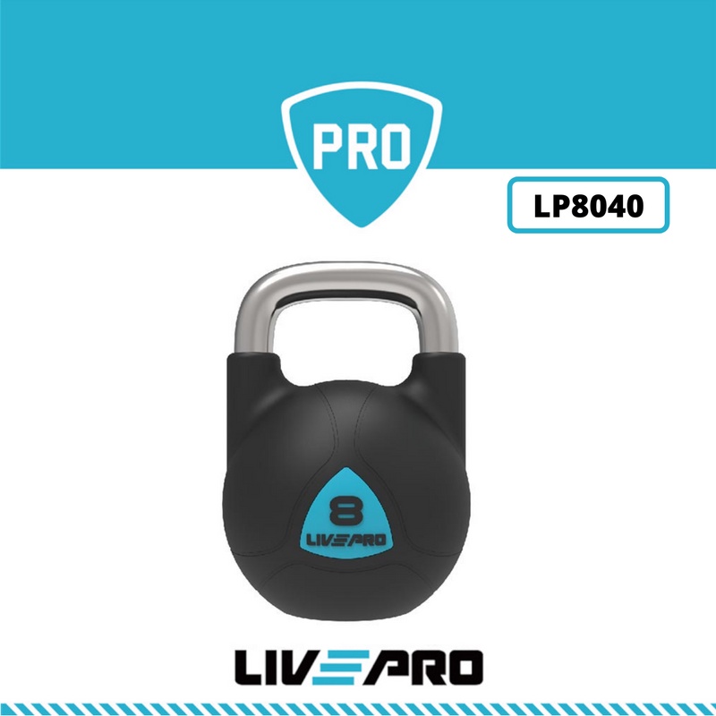Tạ ấm, tạ bình vôi 4KG tập tay mông dụng cụ tập gym tại nhà các loại Livepro chính hãng Kettlebell