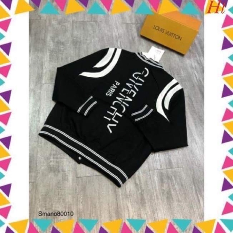 Áo bomber bóng chày chữ dọc H2A877