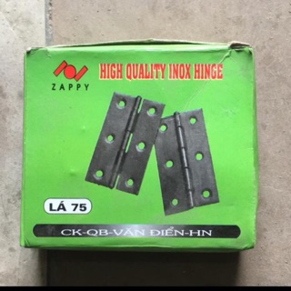 Bản lề lá INOX số 75 ( giá cả hộp 20c )2.2cm/6.6cm