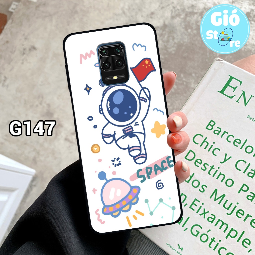Ốp lưng XIAOMI REDMI NOTE 9/ NOTE 9S/ NOTE 9 PRO in hình vũ trụ, phi hành gia,lưng nhựa cứng viền dẻo