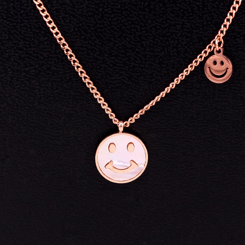 Dây chuyền vòng cổ nữ titan mặt cười X9-208 - CAM KẾT KHÔNG GỈ, KHÔNG BAY MÀU - BẢO HÀNH 12 THÁNG