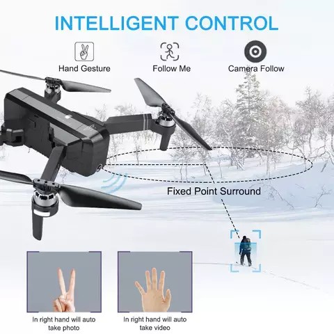 Flycam SJRC F11 PRO 2K Bay 25 Phút , xa 1,2 km , động cơ không chổi than