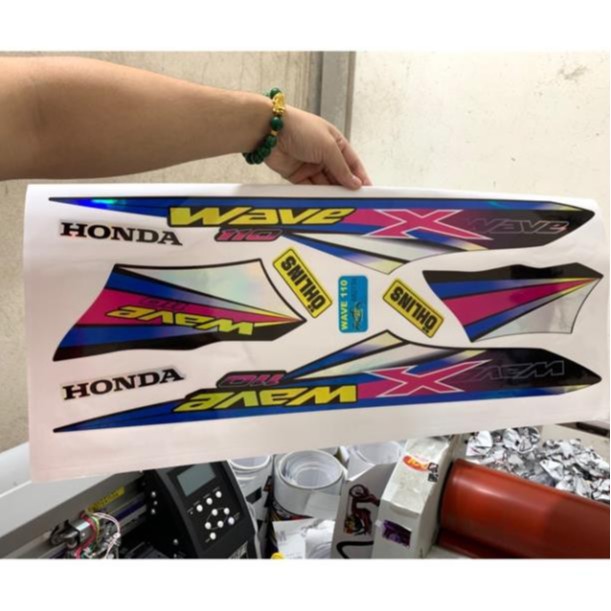 Tem Chế Wave 7 Màu Ánh Tím 882734 Cán 3 Lớp Chống Phai