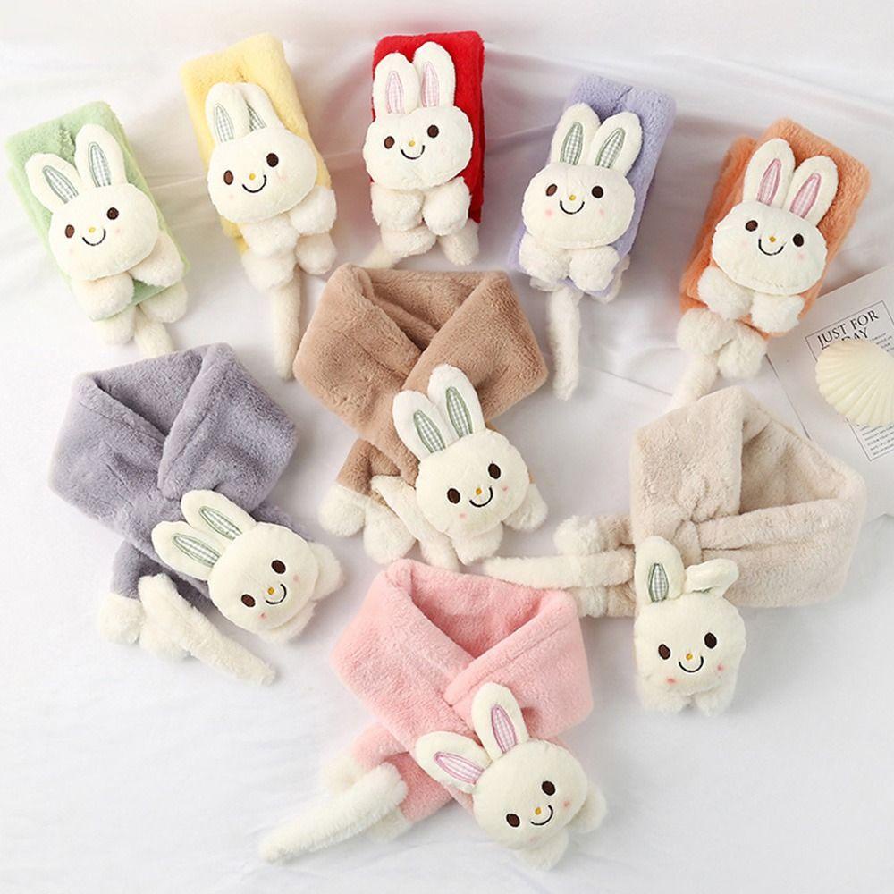 Khăn Choàng Lông Nhung Họa Tiết Hoạt Hình Xinh Xắn Dành Cho Bé