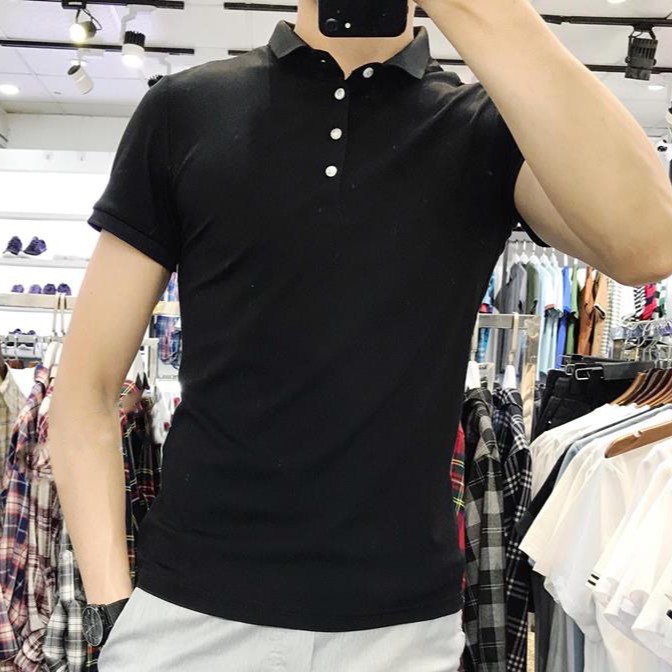 [Mã FAMALLT5 giảm 15% đơn 150K] Áo thun nam có cổ Kojiba kiểu dáng polo ôm body chất cotton siêu mát | BigBuy360 - bigbuy360.vn