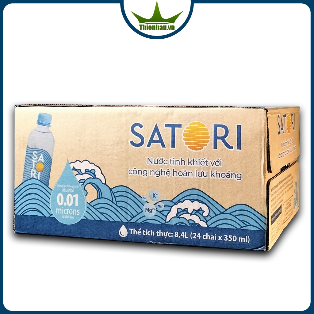Thùng nước Satori 350ml (24 chai)