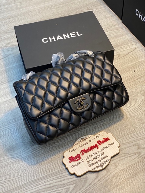 Túi da mịn CLASSIC size 26 khoá đen (k hộp) ảnh thật tự chụp | BigBuy360 - bigbuy360.vn