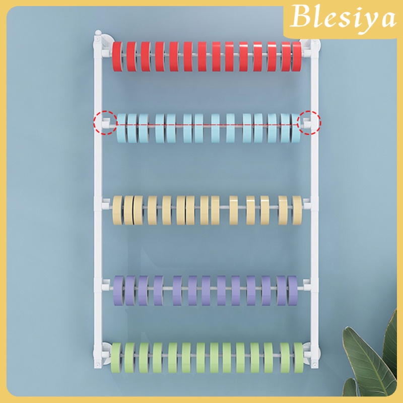 [BLESIYA]Wall Mount Wire Spool Rack Ribbon Organizer Storage Display Key Holder