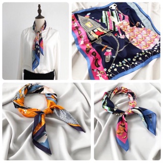 Khăn turban thắt cổ áo. (Size 70x70)