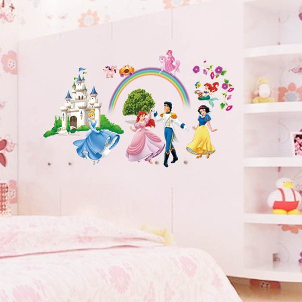 Tranh decal dán tường LỌ LEM VÀ DẠ HỘI cho bé - Decal dán tường 71/