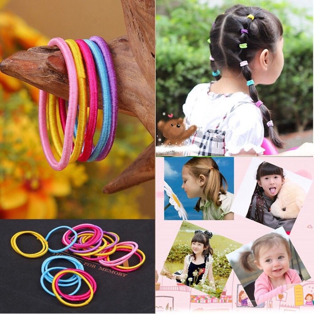 Sỉ 10 thun buộc tóc cho bé