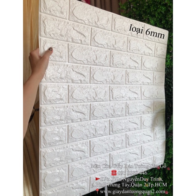 (Miền Nam) Xốp dán tường 3D loai 6mm loại đẹp