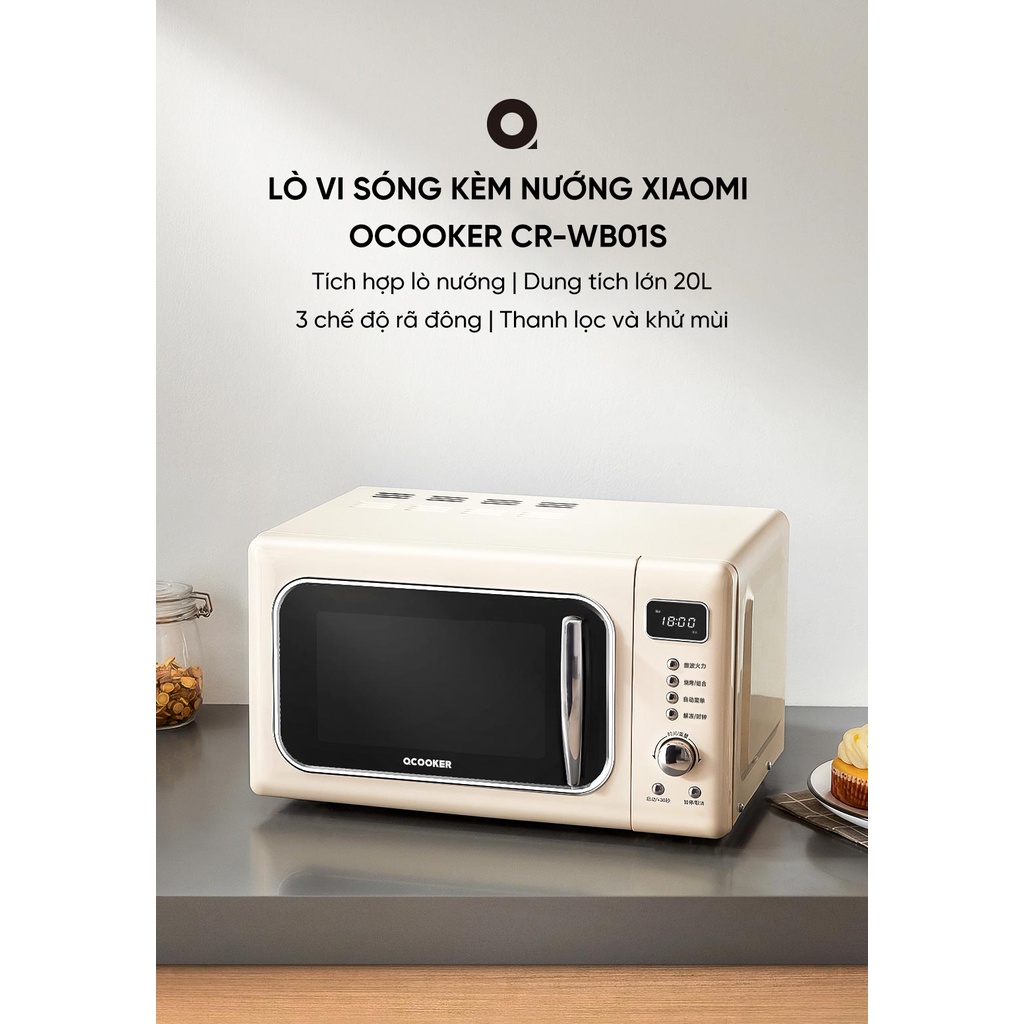 Lò vi sóng kèm nướng Xiaomi Qcooker CR-WB01S